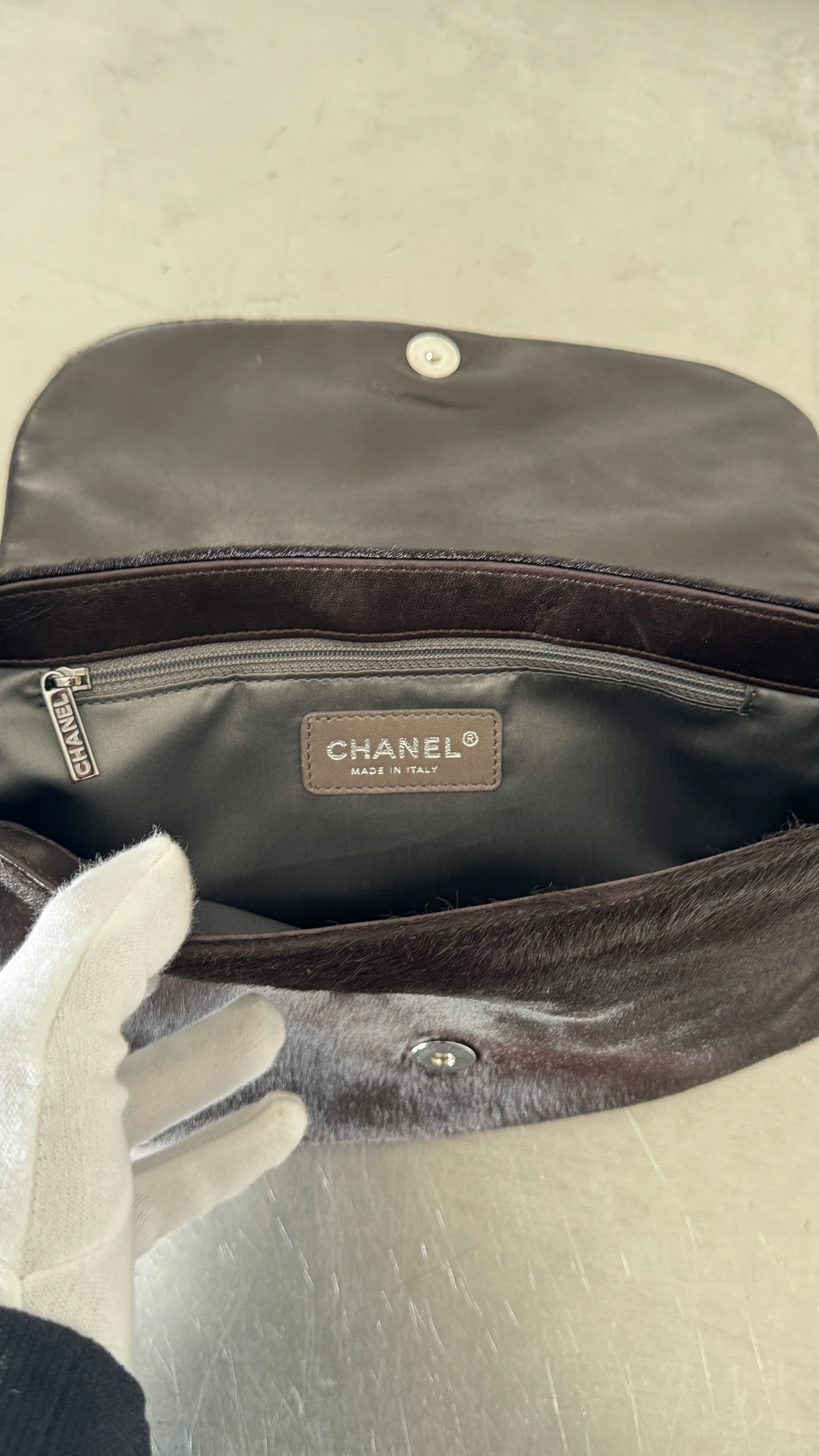 Chanel Dark Brown Pony Hair Shoulder Bag (2006/7 Rare)