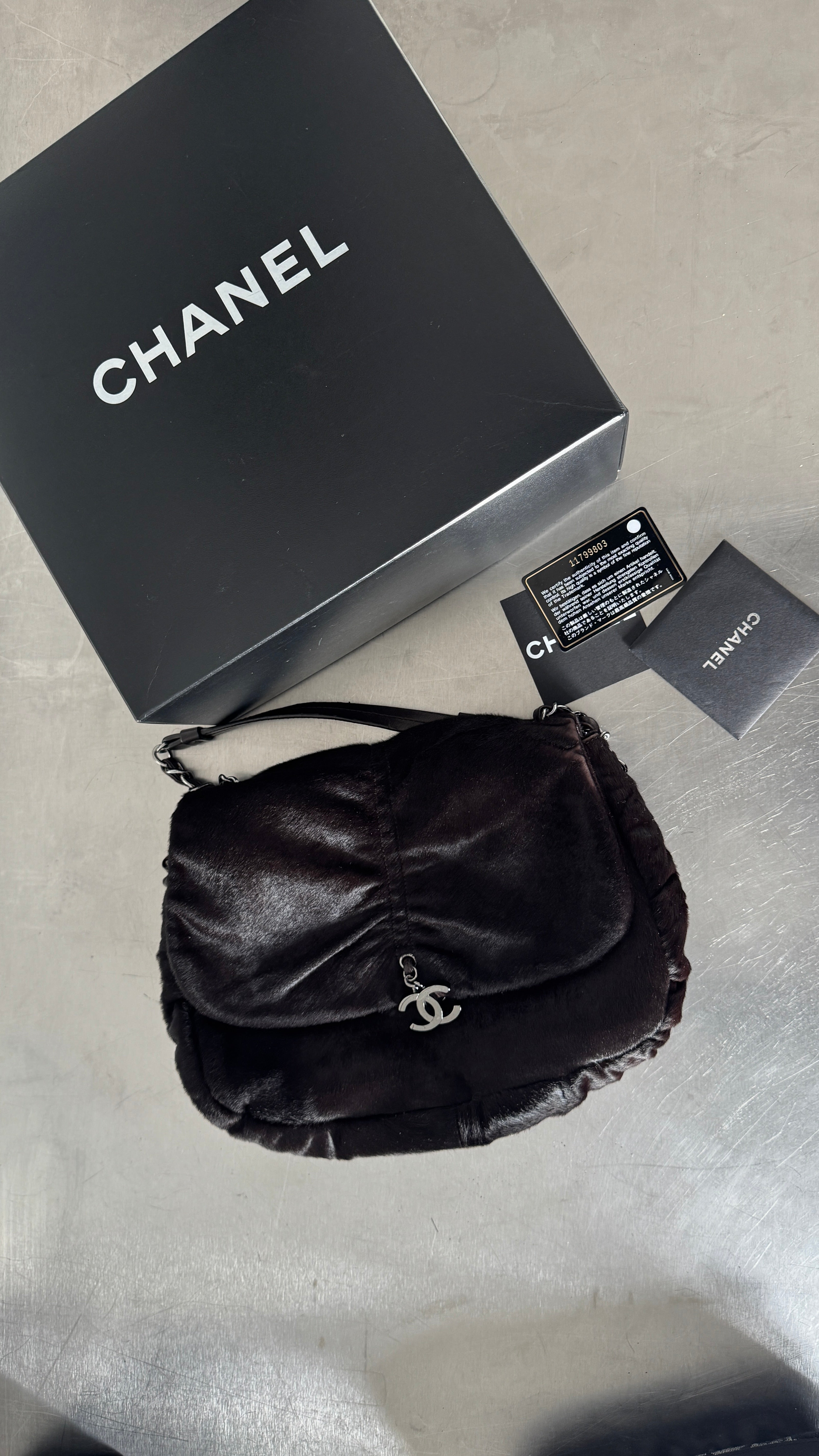 Chanel Dark Brown Pony Hair Shoulder Bag (2006/7 Rare)