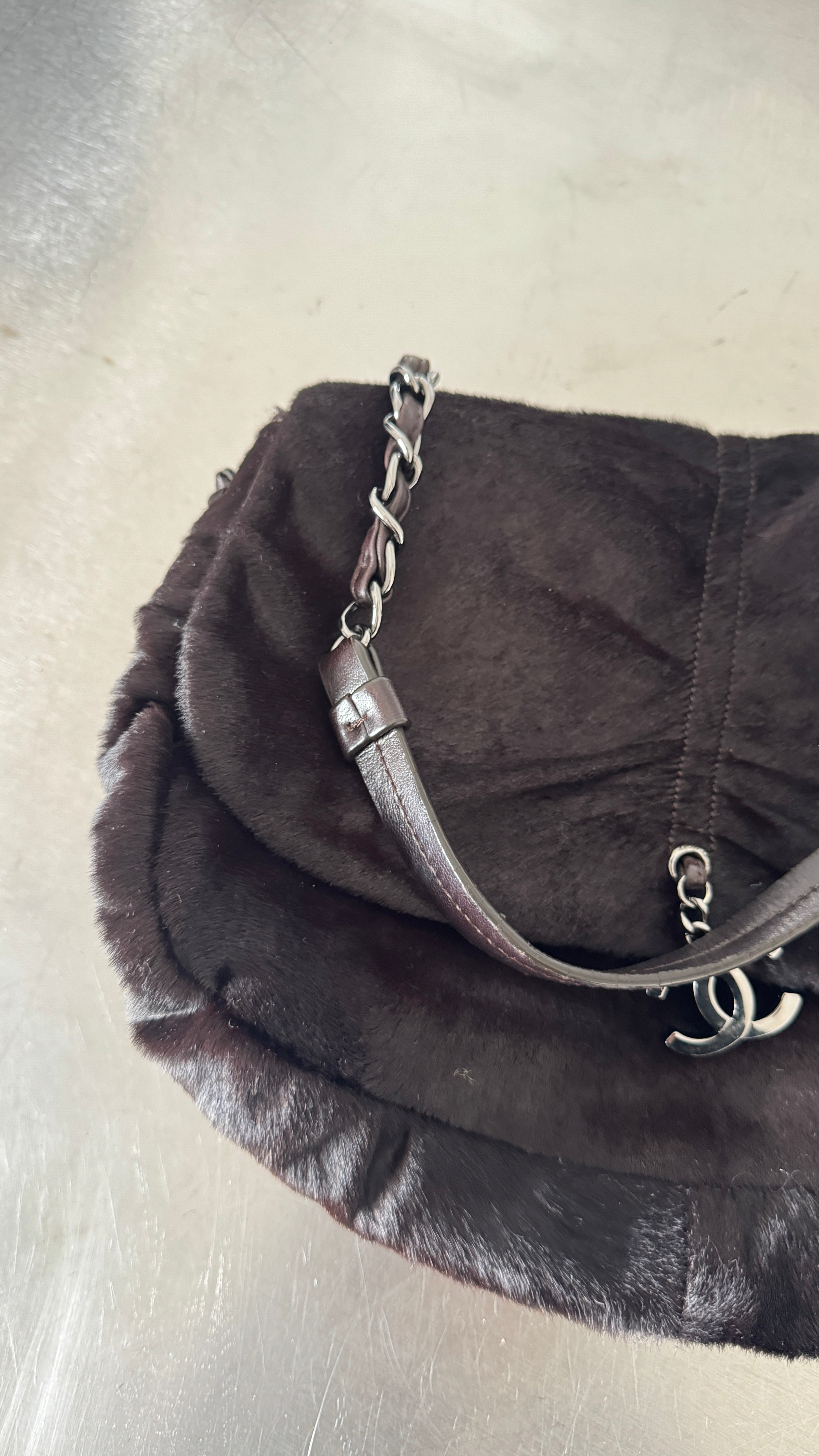 Chanel Dark Brown Pony Hair Shoulder Bag (2006/7 Rare)