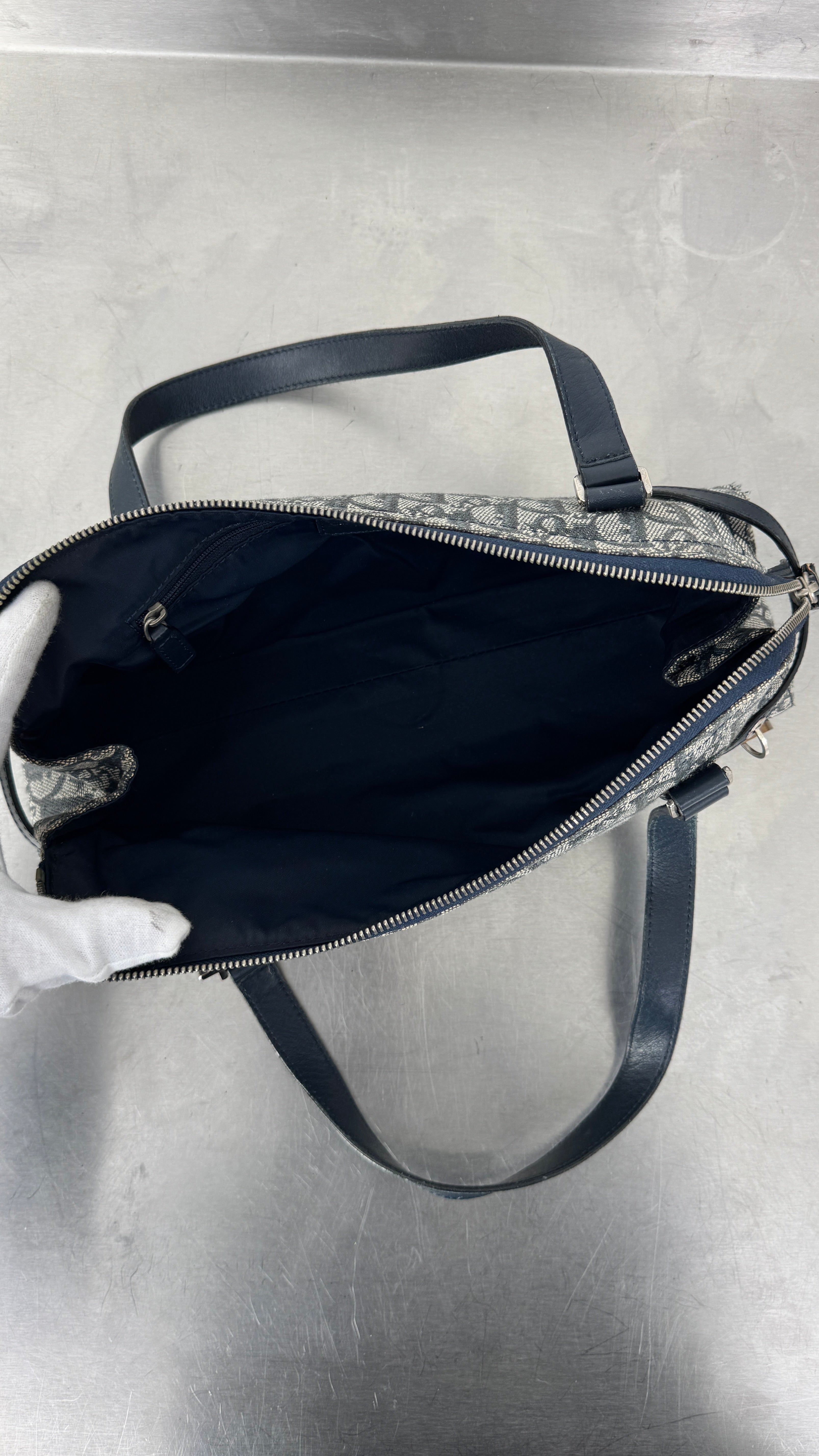 Christian Dior Navy D Charm Bag (2006 Vintage)