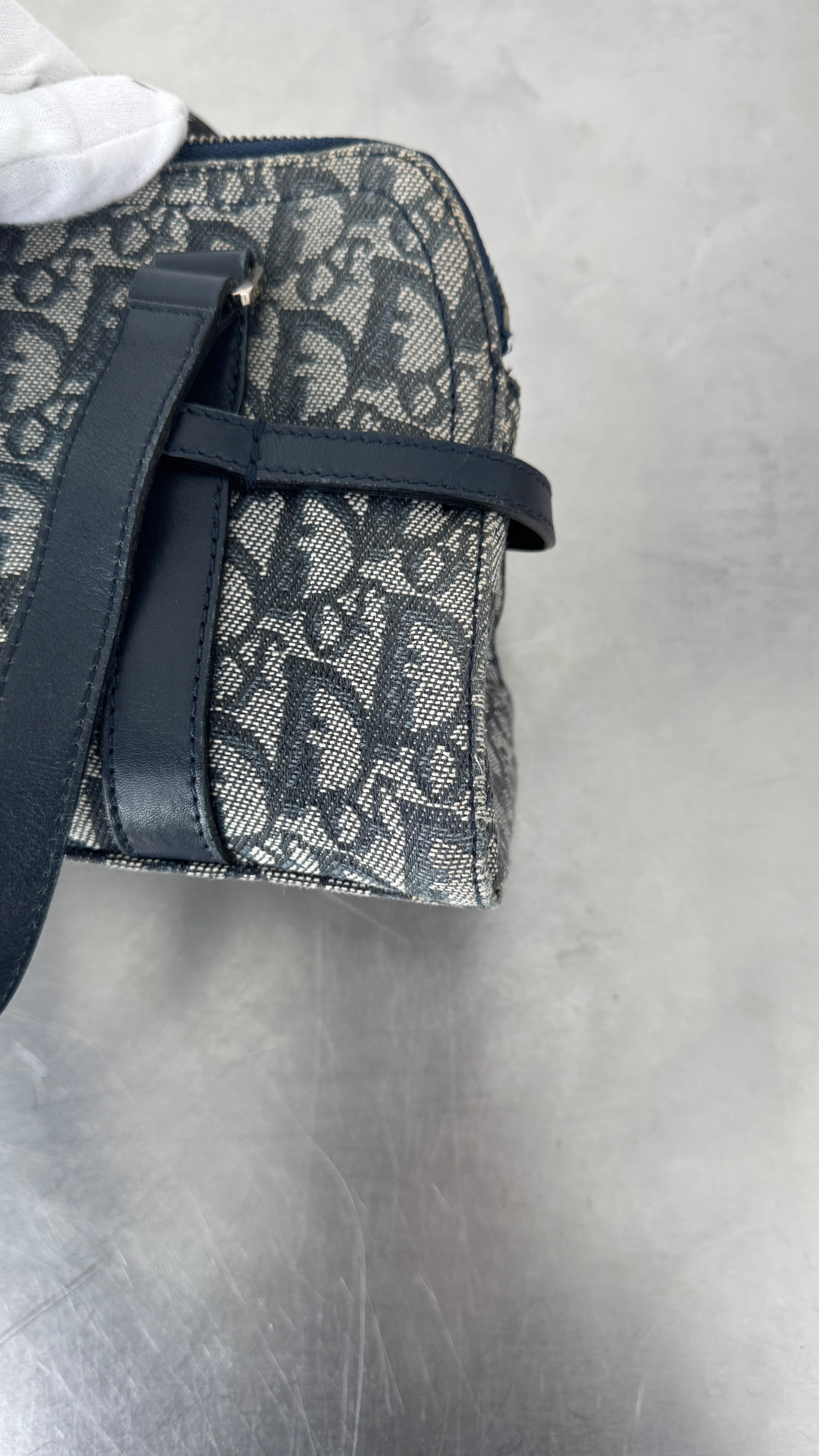 Christian Dior Navy D Charm Bag (2006 Vintage)