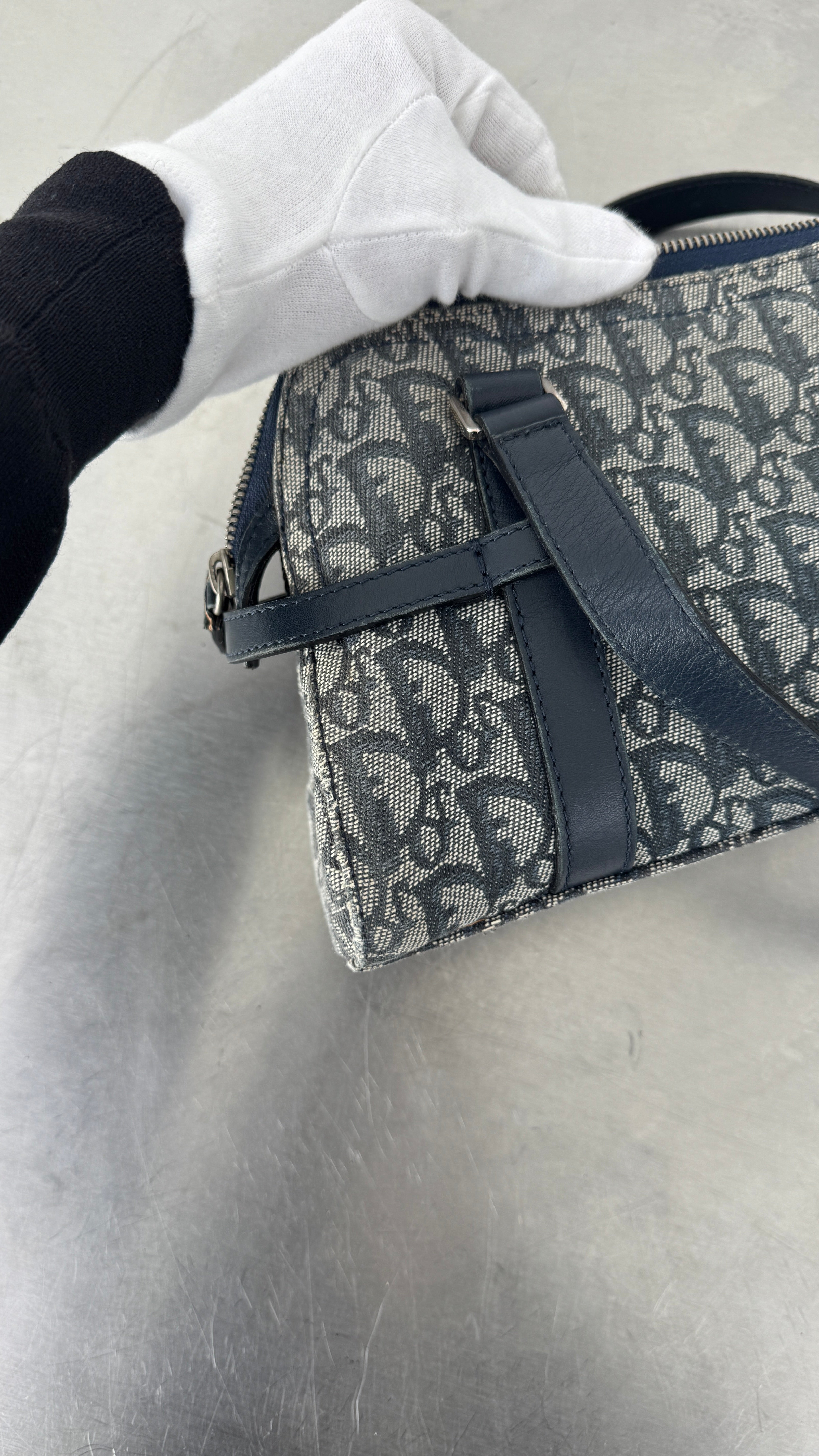Christian Dior Navy D Charm Bag (2006 Vintage)