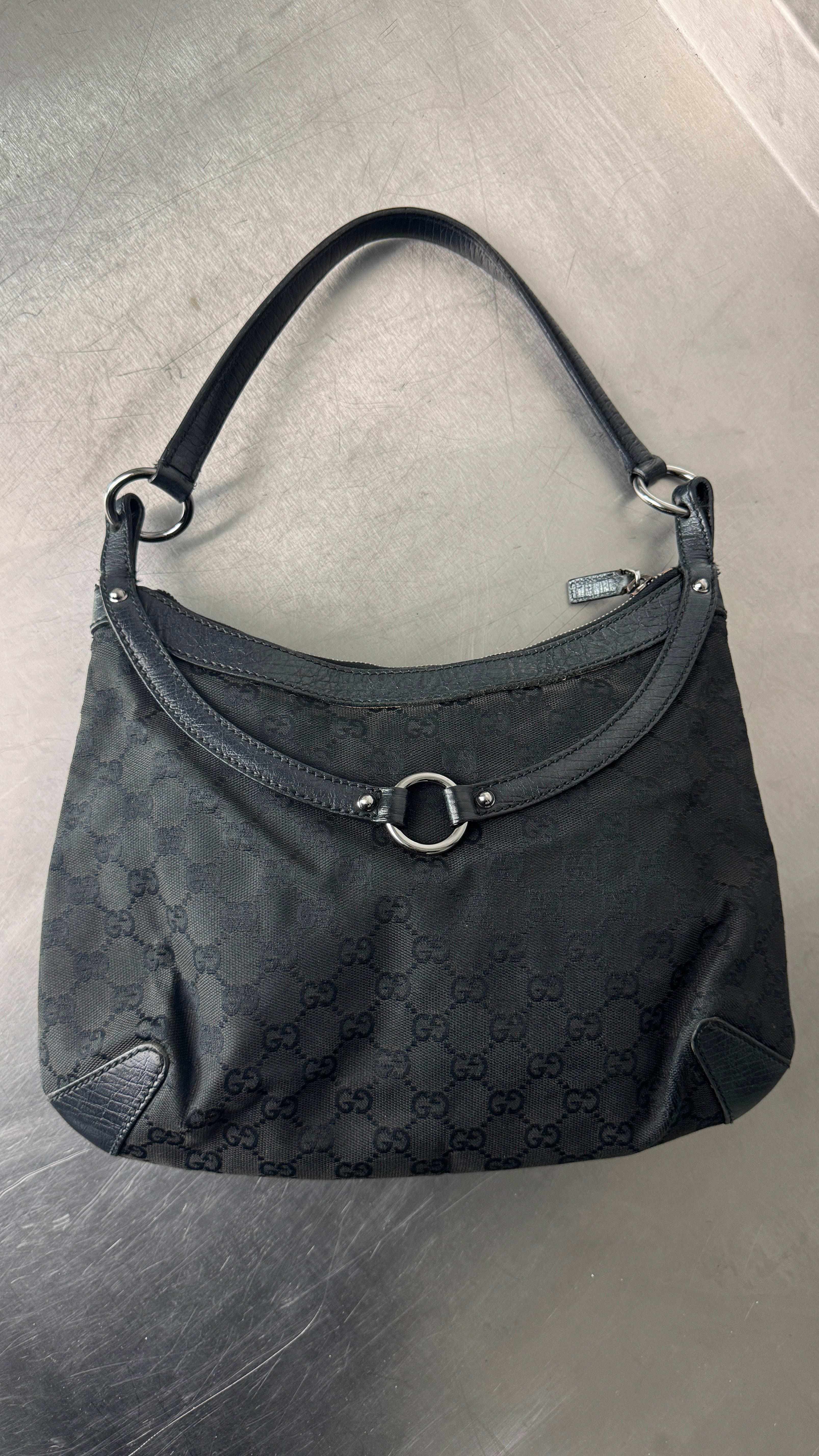 2000's Gucci Black Horsebit Bag