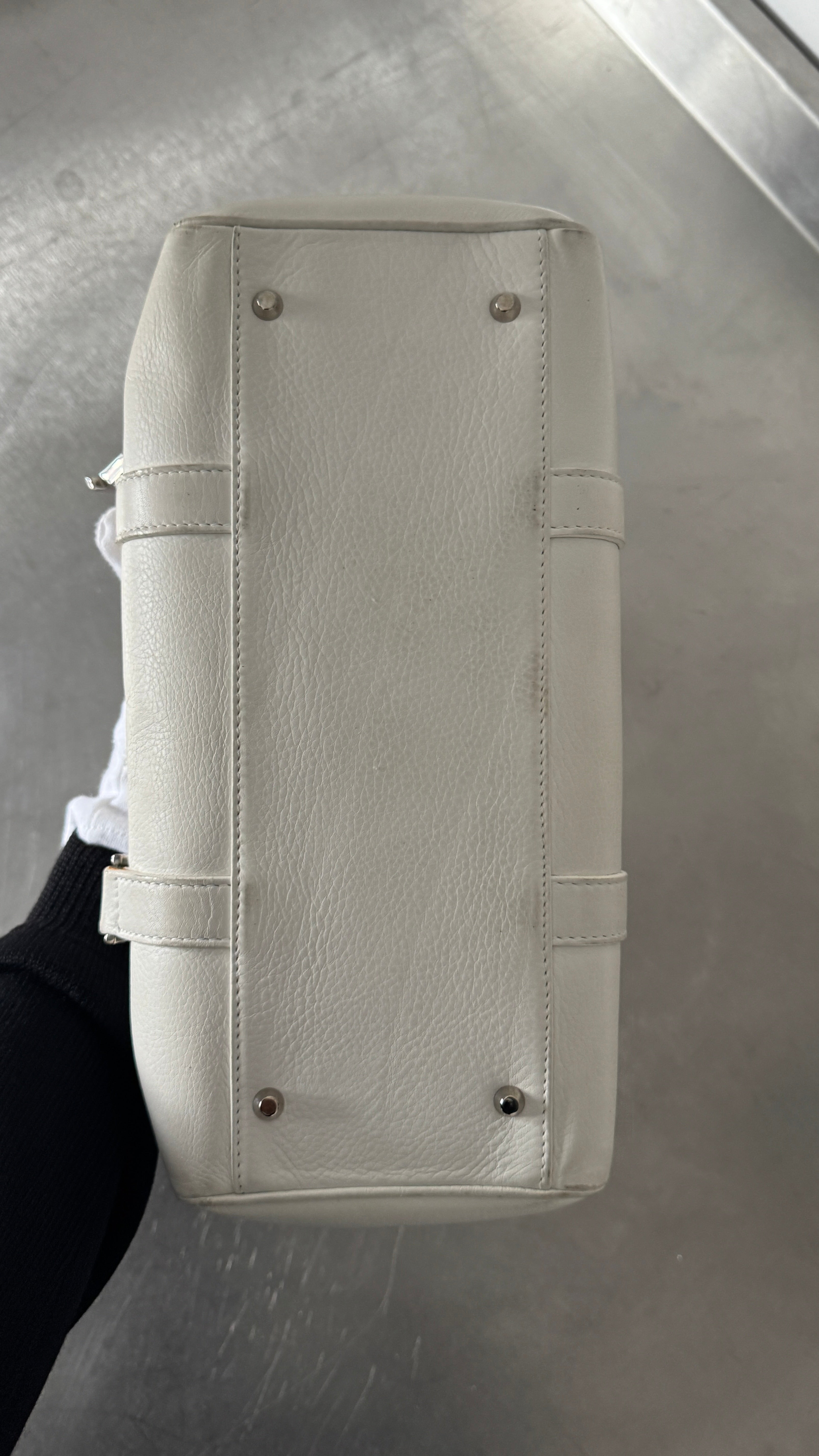 Christian Dior White D Charm Bag (2006 Vintage)