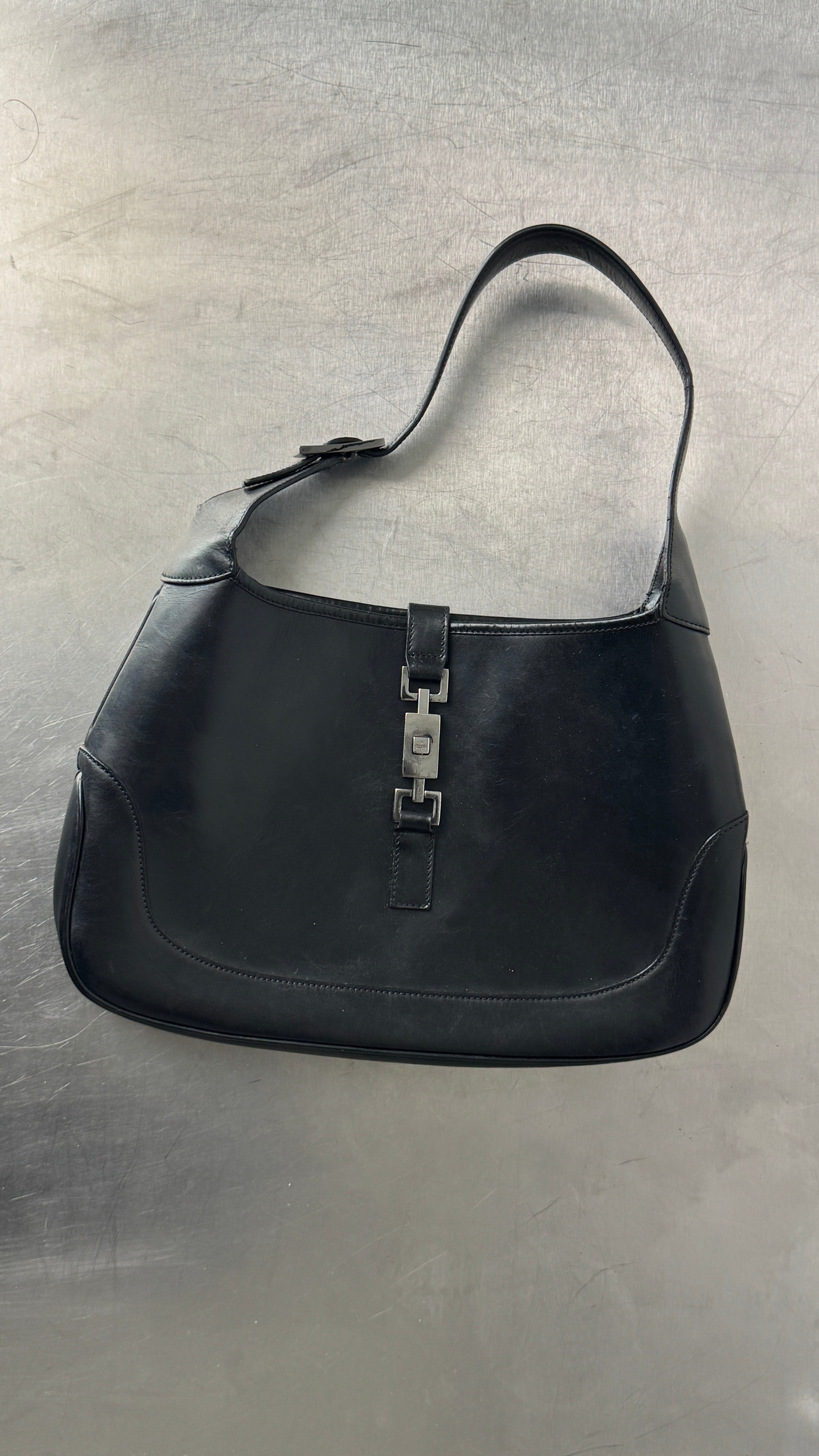 1990's Gucci Black Jackie Shoulder Bag