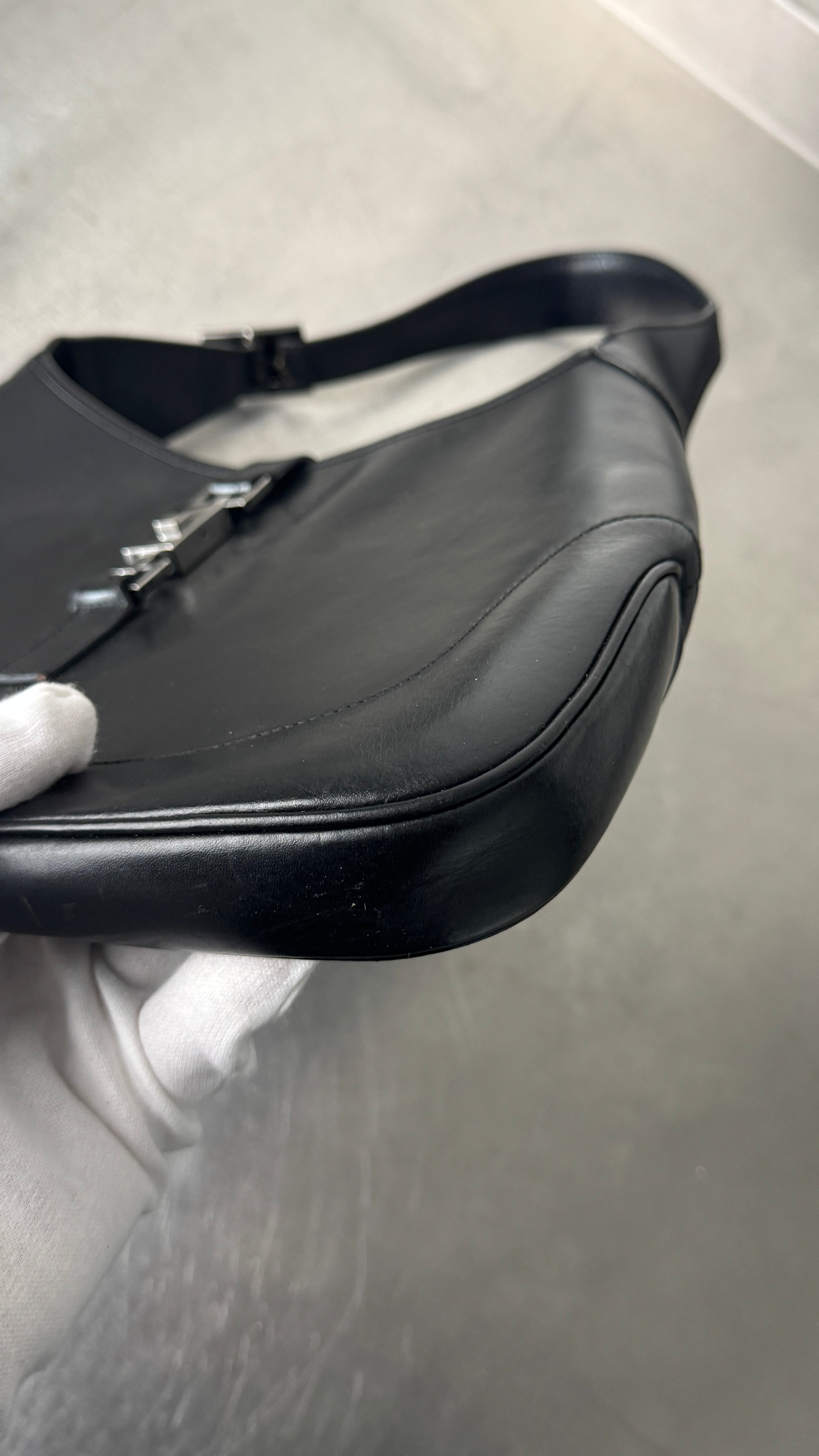 1990's Gucci Black Jackie Shoulder Bag