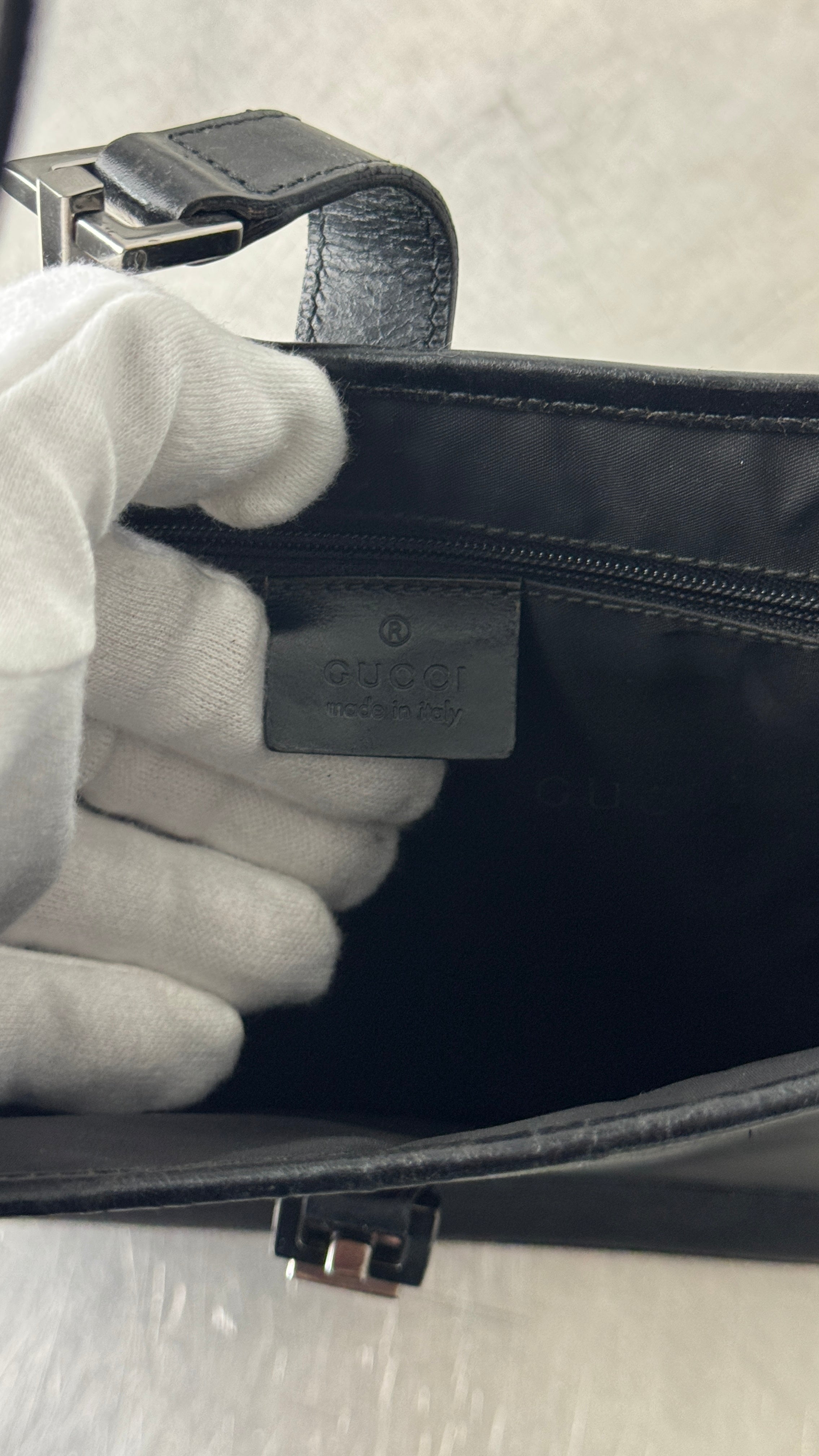 1990's Gucci Black Jackie Shoulder Bag