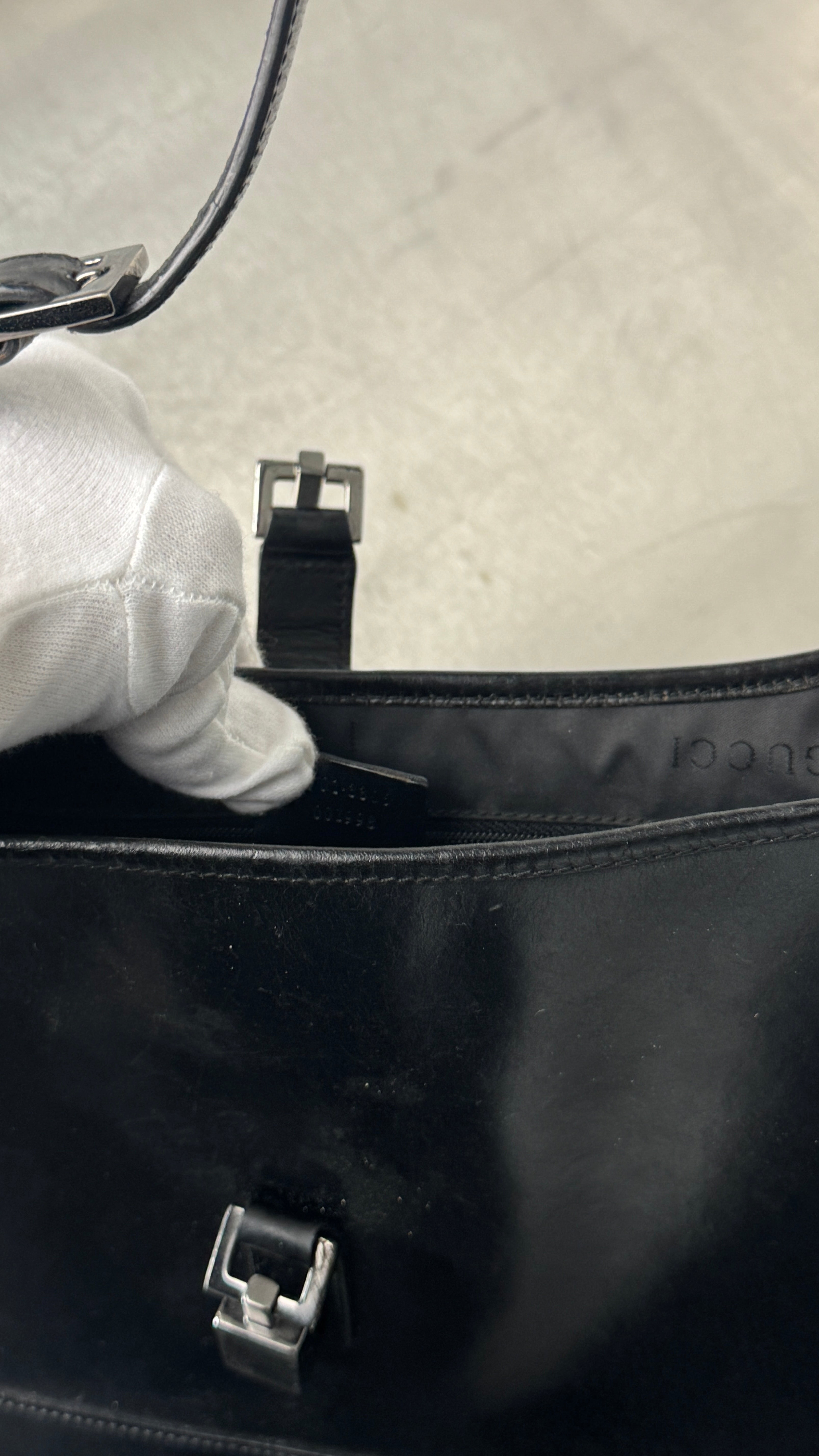 1990's Gucci Black Jackie Shoulder Bag