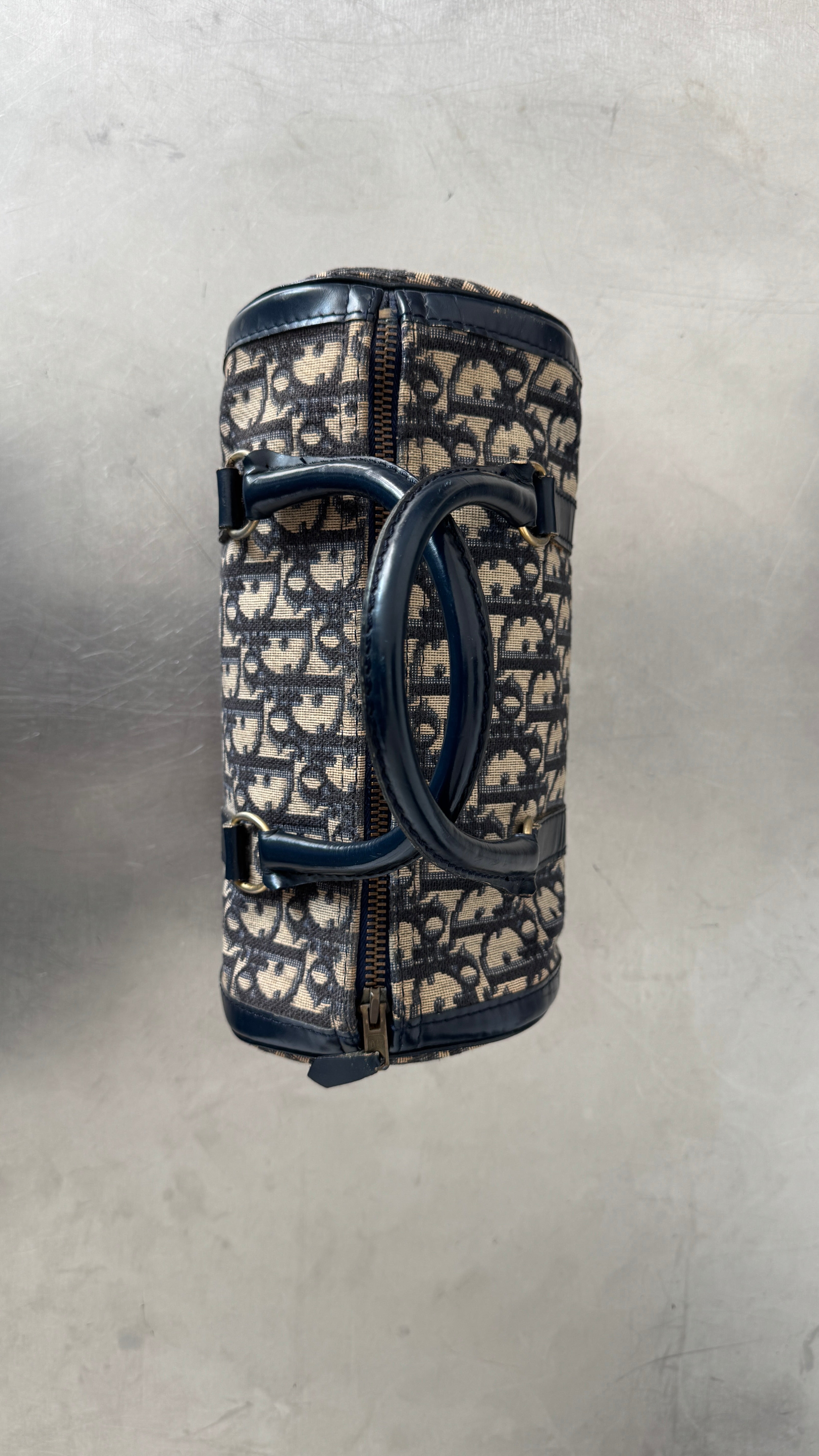 2004 VINTAGE Christian Dior Navy Boston Bag