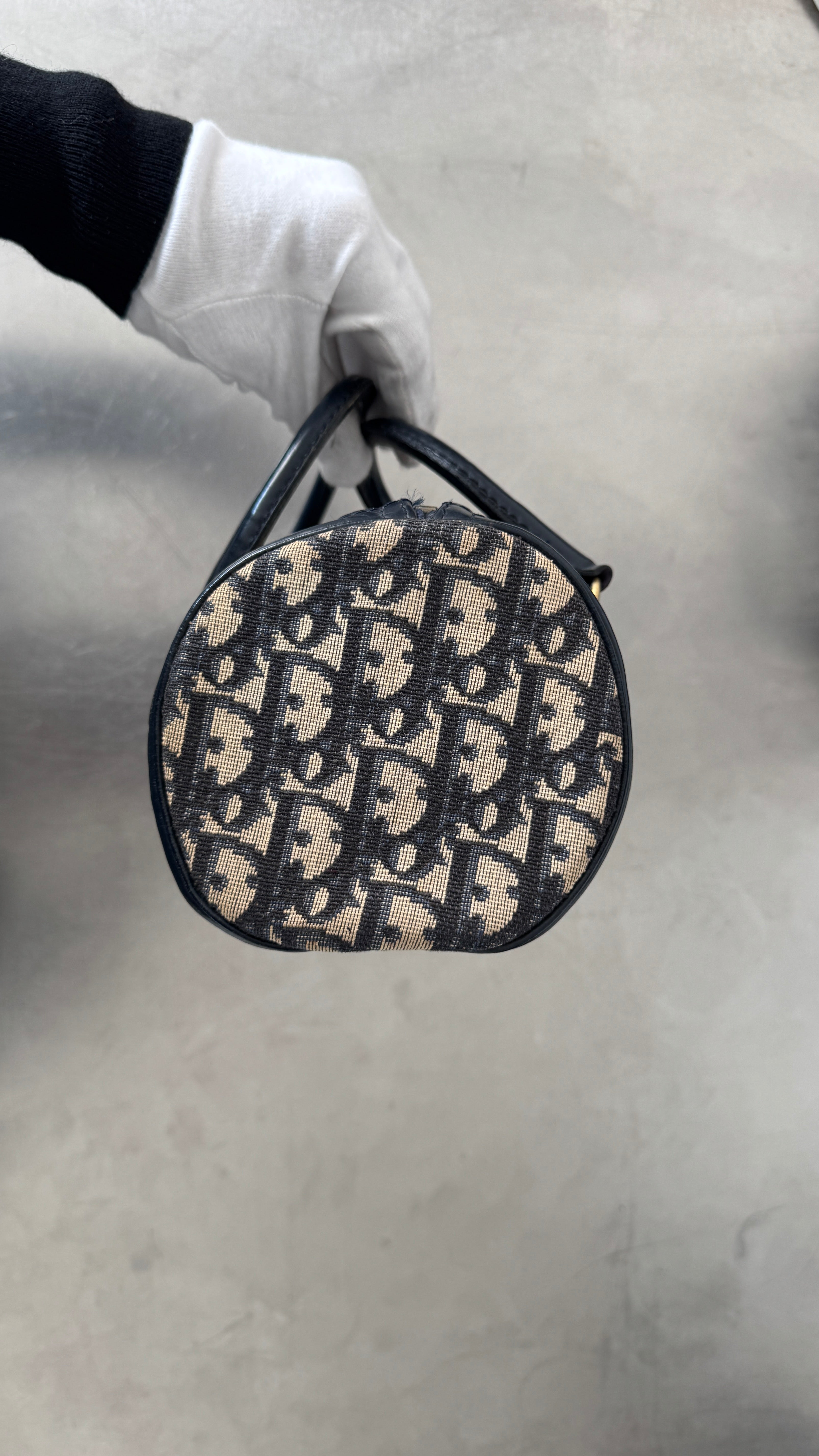 2004 VINTAGE Christian Dior Navy Boston Bag