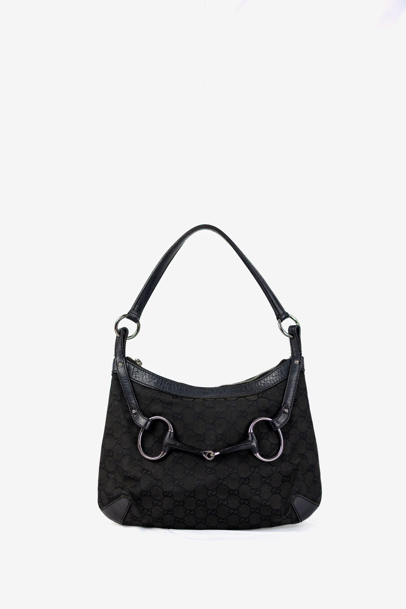 2000's Gucci Black Horsebit Bag