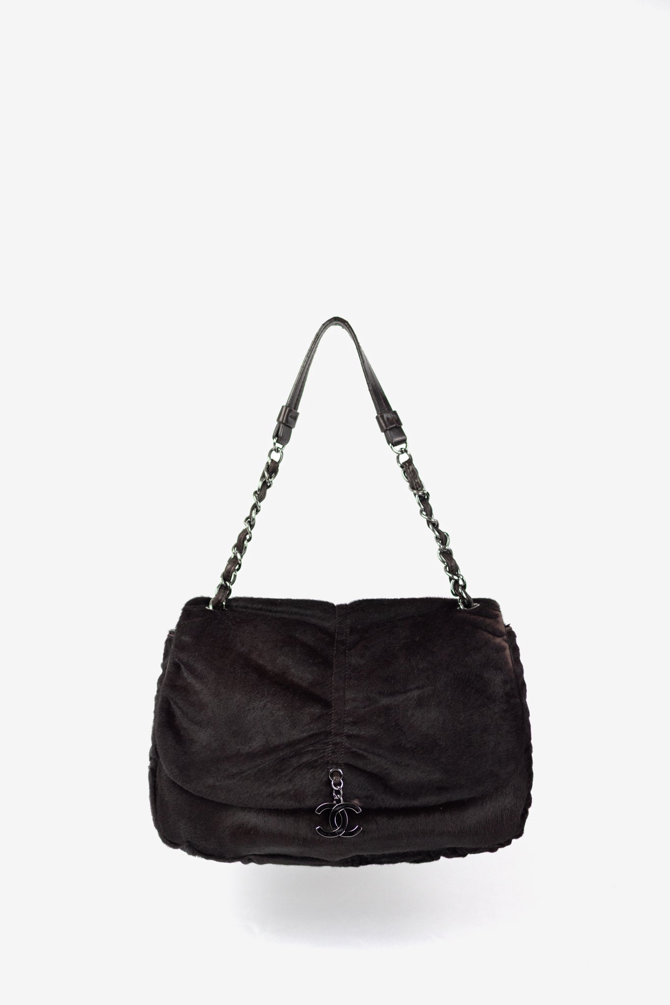 Chanel Dark Brown Pony Hair Shoulder Bag (2006/7 Rare)