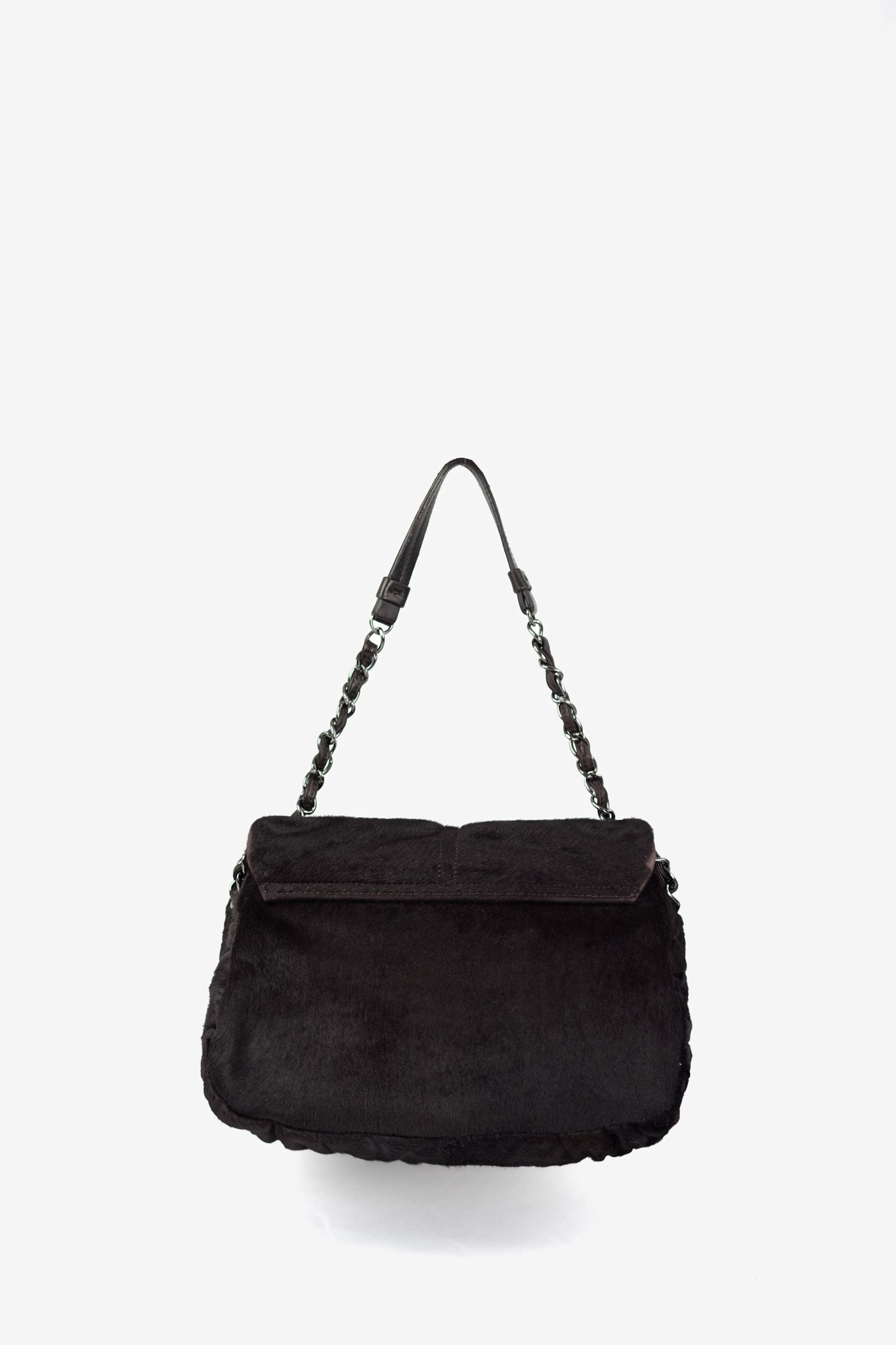 Chanel Dark Brown Pony Hair Shoulder Bag (2006/7 Rare)