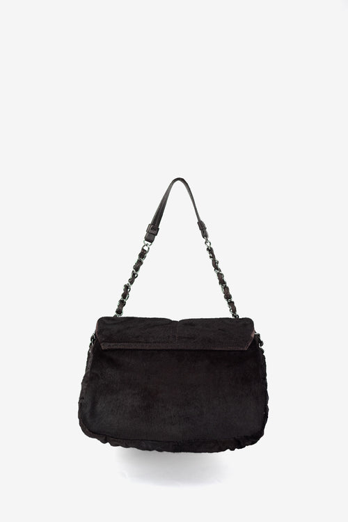 Chanel Dark Brown Pony Hair Shoulder Bag (2006/7 Rare)