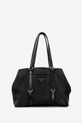 Prada Dark Grey Canvas Tote Bag (2000's Vintage)