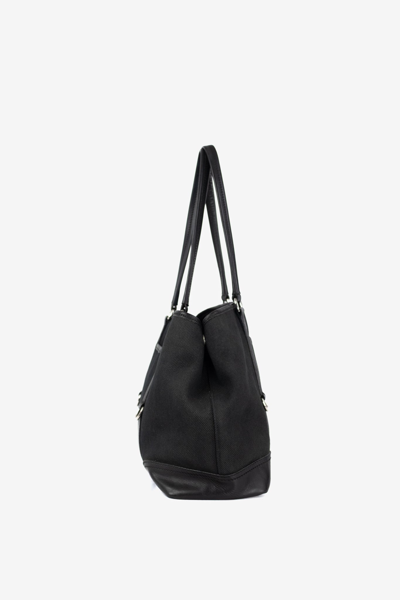 Prada Dark Grey Canvas Tote Bag (2000's Vintage)