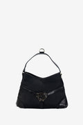 1990's Gucci Black GG Shoulder Bag