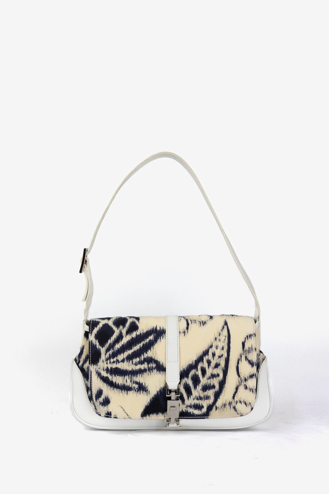 2000's Gucci White Jackie Shoulder Bag