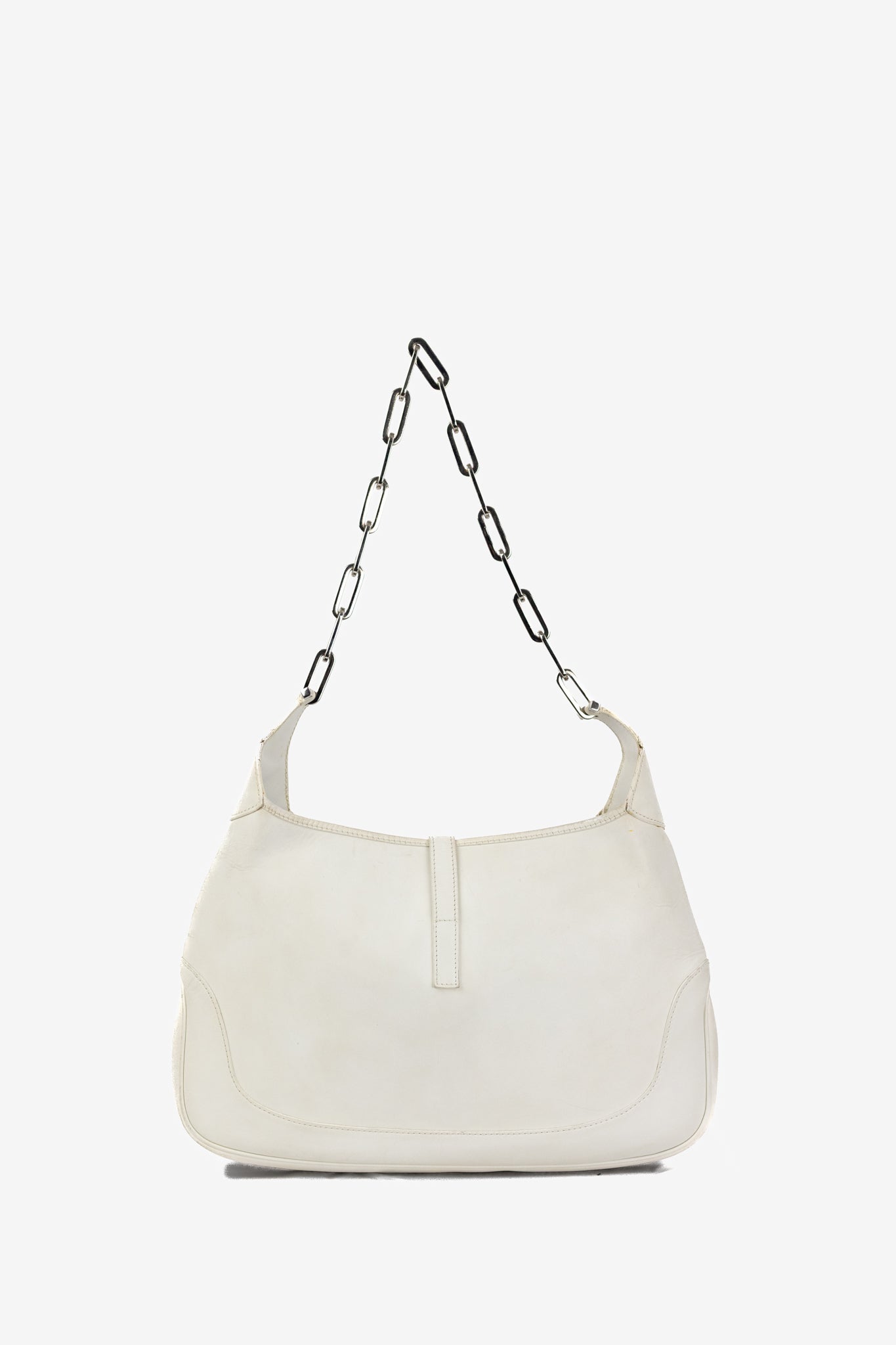 2000's Gucci White Jackie Shoulder Bag